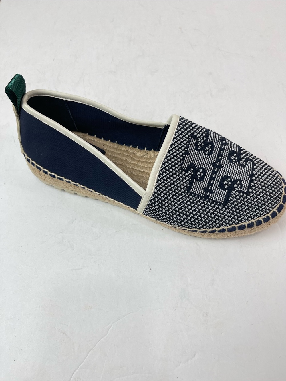 Tory Burch Miranda Navy Lug Sole Platform Espadrille Shoes Women's Size 9.5M